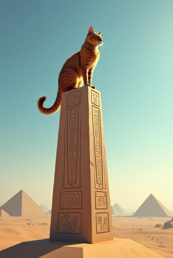 A cat in the obelisk