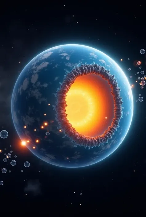 The properties of ozone to absorb excess ultra foil rays