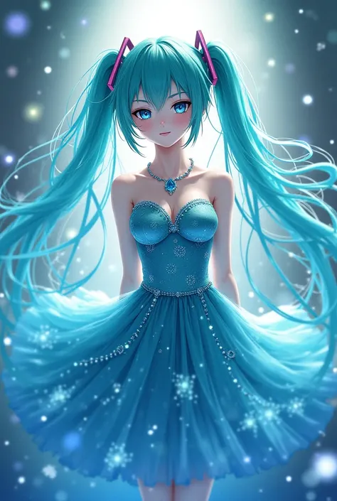 Hatsune Miku in a hypnosis dress