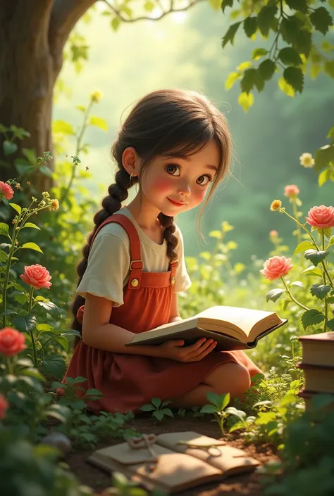 A girl who loves reading and gardening 