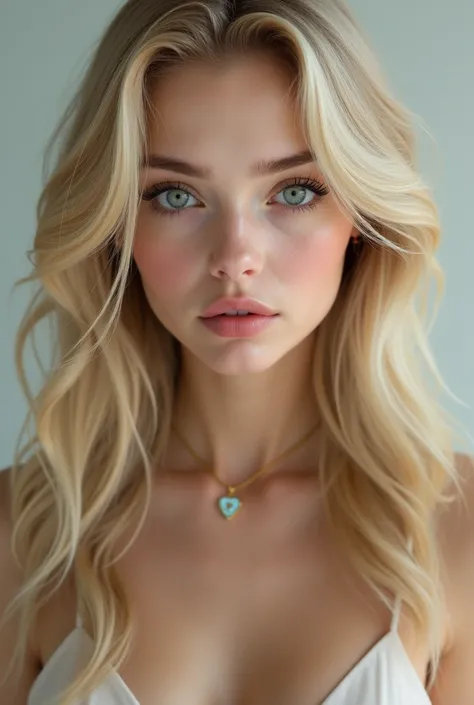 A hyper-realistic beautiful blonde girl