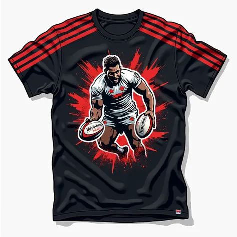 I'm seeking a designer to create bold and vibrant T-shirt designs for my rugby team. The design should incorporate our team logo, and be in our team colors.

Ideal skills include:
- Graphic design
- Experience with sports apparel
- Understanding of team br...