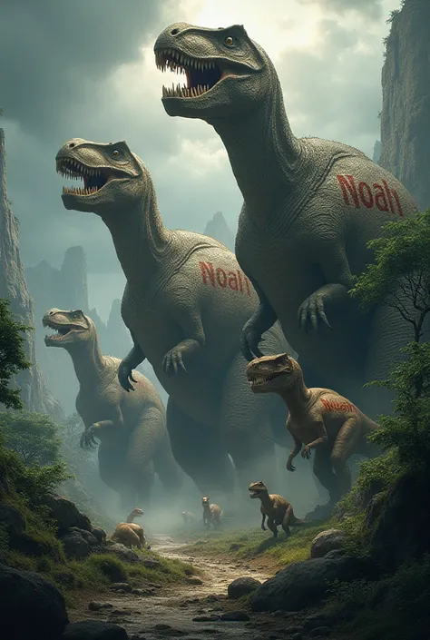 Vatmrio dinosaurs with the name NOAH