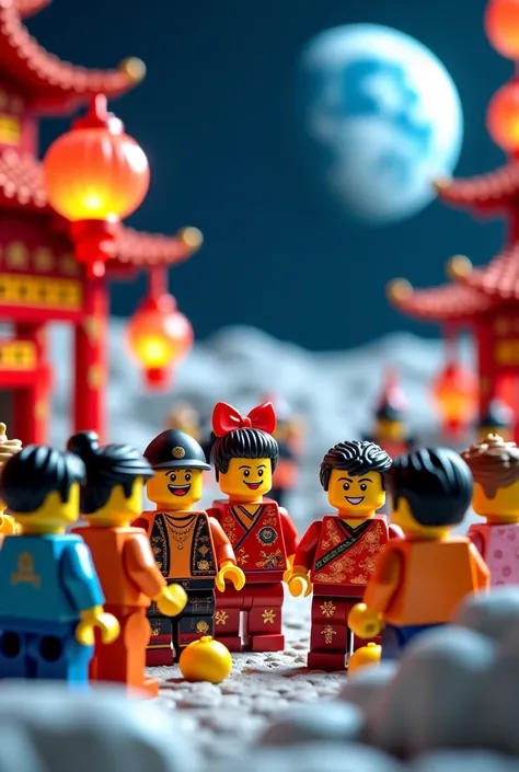 LEGO families taking turns on Lunar New Year
