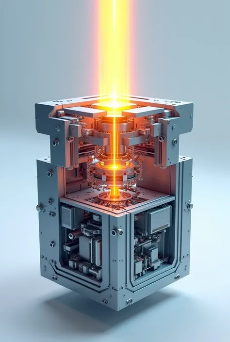 Internal structure of a laser