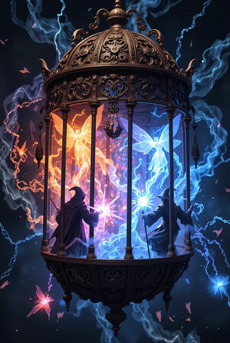 wizards and fairies locked in a cage