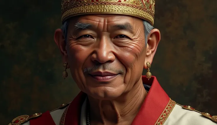 create a png of the face of the king of indonesia