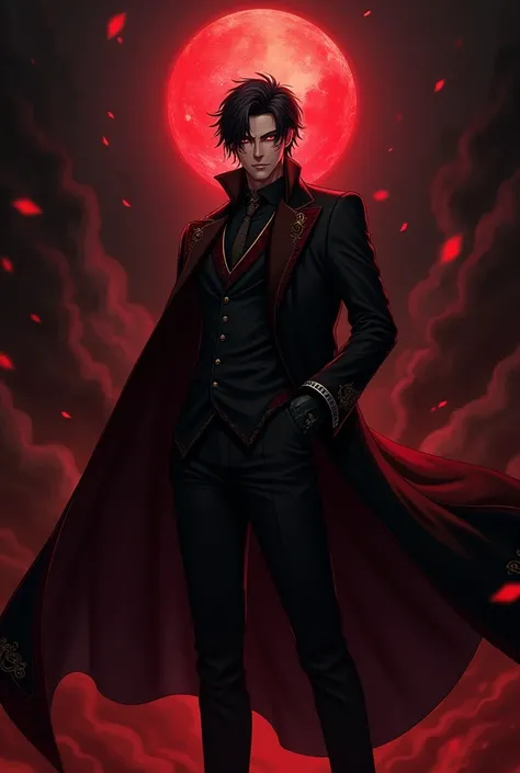  describe a luxurious anime-style character to create a poster :

Appearance:

. A tall man with a consistent body and a straight figure that reflects an unparalleled inner strength and prestige .  has a sharp and defined face, with a strong jaw and a stra...