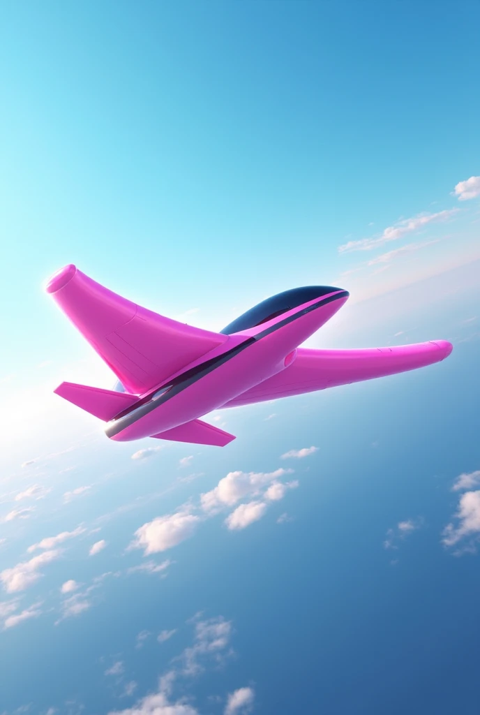 A pink plane