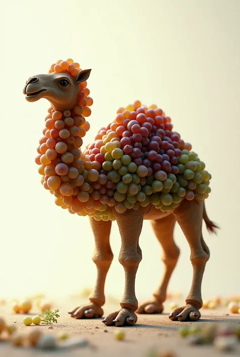 A camel that is made with grapes image