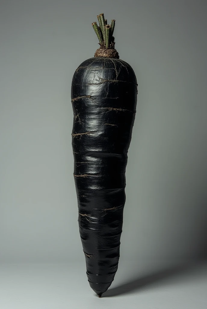 black carrot and the inside of the carrot is also dark black