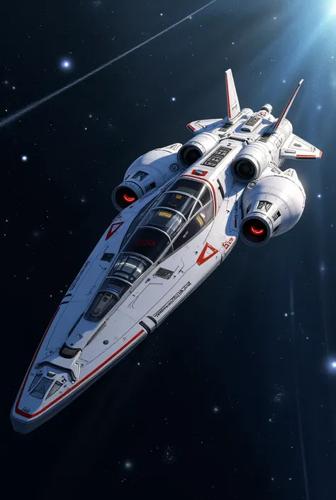 Exploration anime-style spaceship