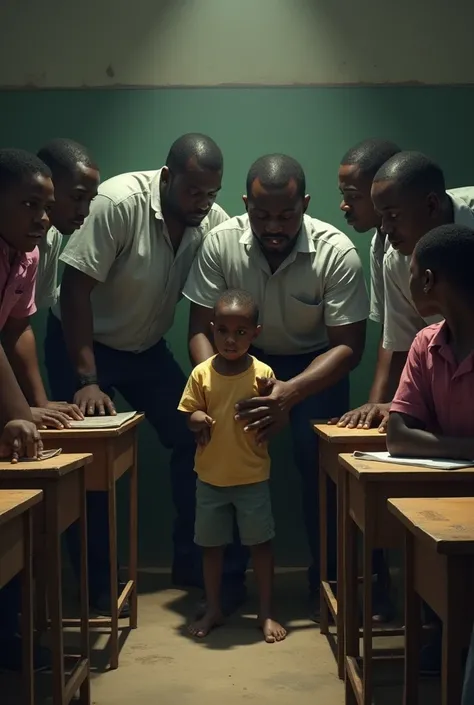 Bullying someone in classroom in Nigeria 