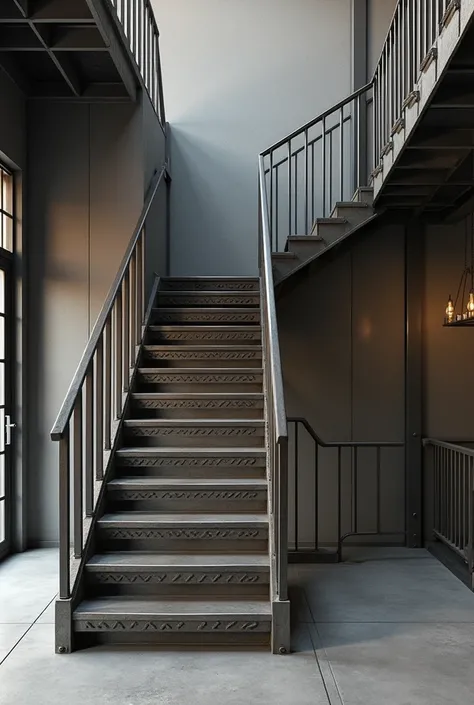 Metal stairs