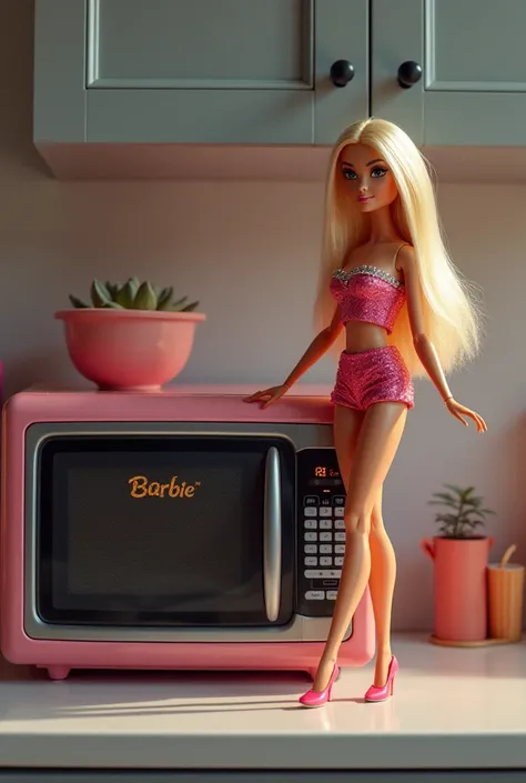 Barbie and the microwave