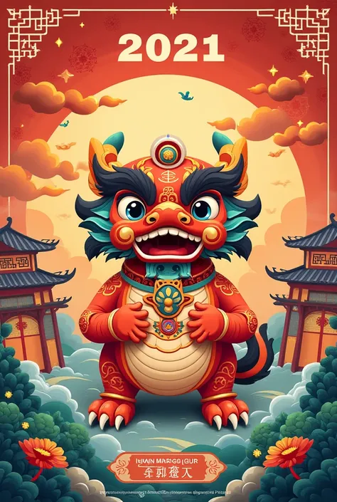 Poster ucapan happy chinese new year 