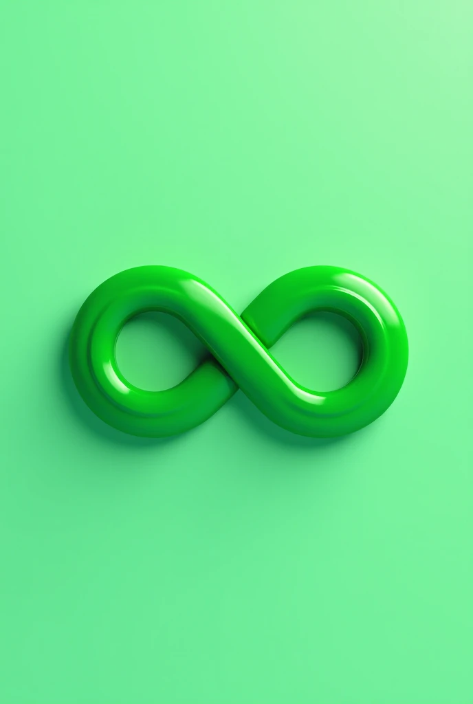  Logo with a green infinity symbol in 3D for a group that will be called Tech Mania. For promotions in the WhatsApp group 