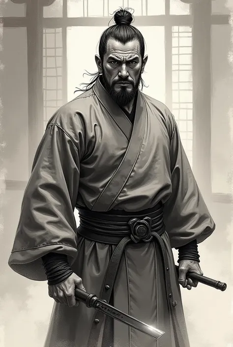 Create a sketch of the character sung jin wo