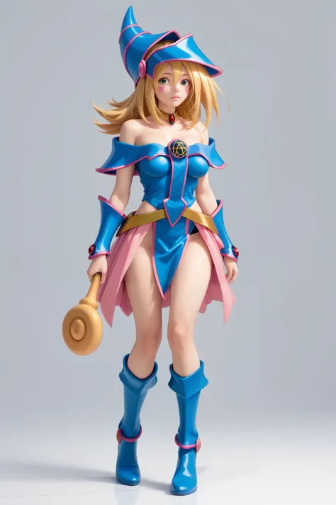 Sexy dark magician girl (((She is facing full body in detail !!!))) (((en el fondo un hechizo color negro )))