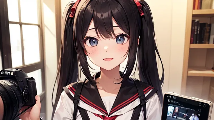 Akali（ Akai Akari ） age:  old gender :  Female school year :  s college age height :  160cm appearance characteristics:  has long dark hair down in twin tails It's there。 Her big eyes and smile are impressive.、 class mood maker presence 。  likes casual fas...