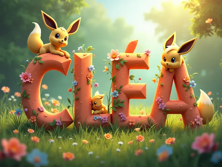  Créer une affiche 4k, ultra détaillé avec écriture lettre par lettre "CLÉA".  Dans un style Disney 4D .  L'écriture doit être clairement visible .
 Thème   EVOLI .