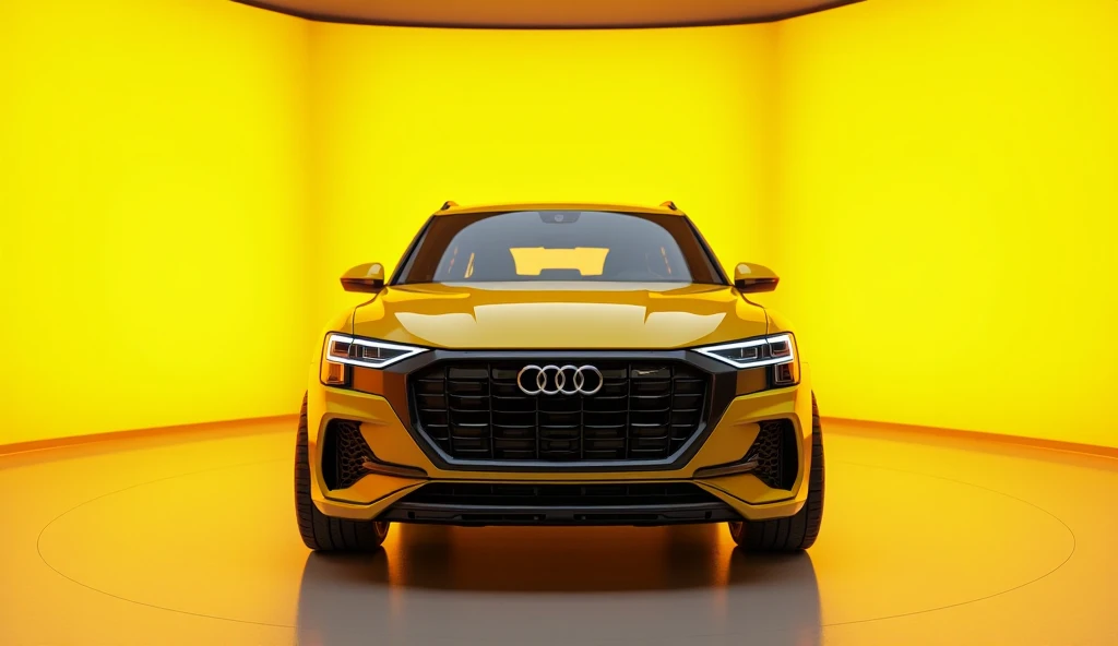 AUDI 5Q back 2025 Full HD picture View in showroom yellow back 