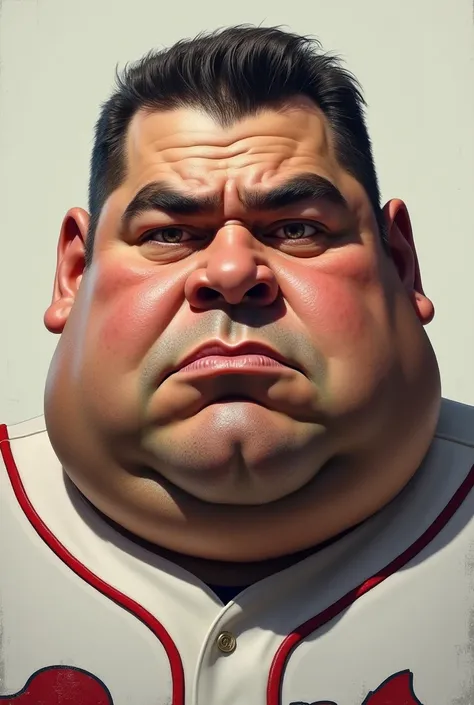 Pelotero Bartolo colon realistic obese face 