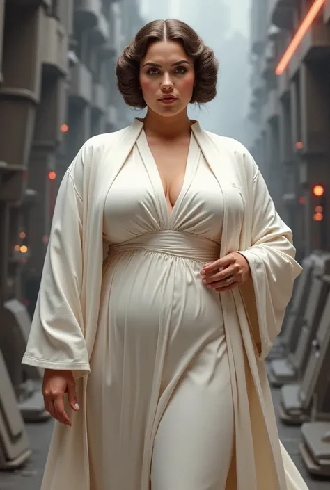 Princess Leia is chubby and with a huge ass 