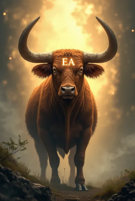 Create an ox tag with the letter EA