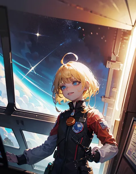 masterpiece:1.4, masterpiece, Highest quality, high resolution, newest, 2girls, best friends, (group shot):5, (upper body):5, kyoto animation style, detailed, BREAK space station interior, (dynamic zero gravity poses):1.5, (hair floating upwards):1.3, (clo...