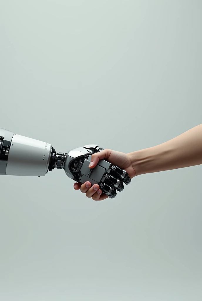 - Robot Hand Shaking Human Hand:  An image of a robot hand shaking a human hand, signifying the need for collaboration and ethical considerations when AI interacts with humans.