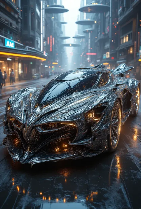 Futuristic fantasy luxury armored vehicle 