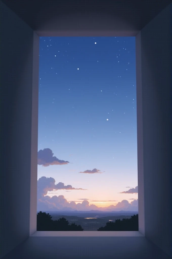 Evening Sky box view 2d art stlye 