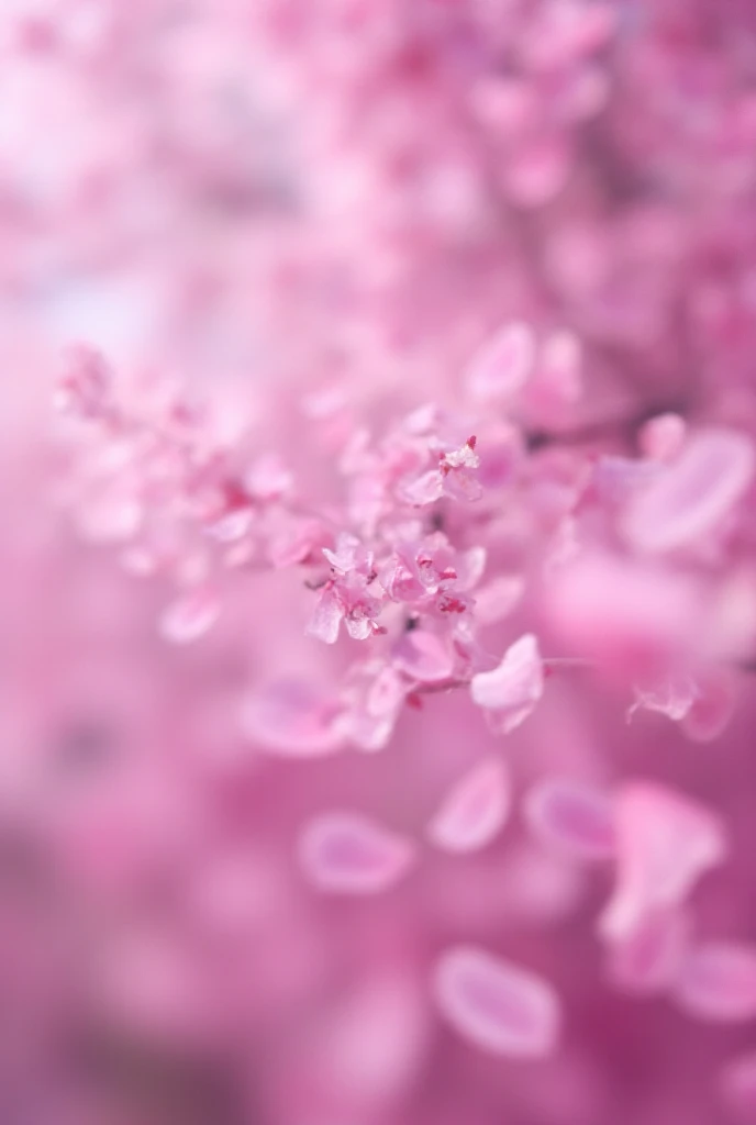  is a close-up composition of countless cherry blossom petals dancing in the wind 