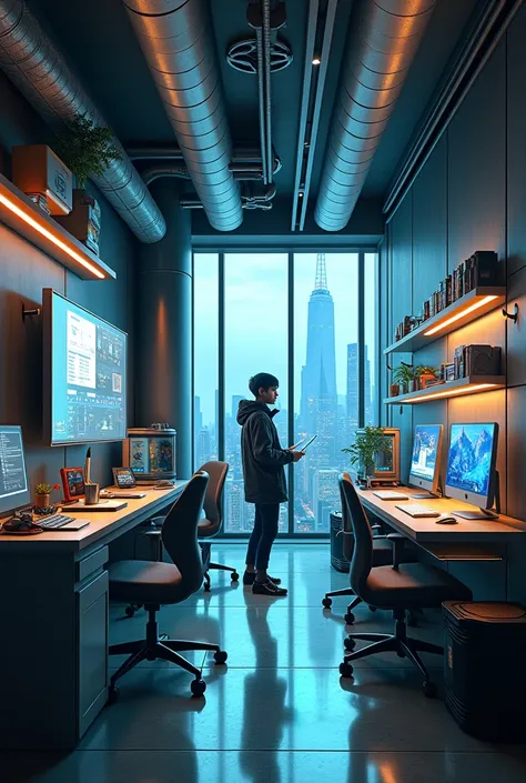 cyberpunk apartment