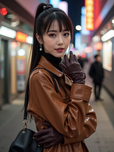 This award-winning image captures the essence of a captivating Japanese woman in a dynamic pose. Shot in RAW format with professional lighting and a high-resolution camera, this 8K Ultra HD image boasts ultra-realistic photographic detail. (High Resolution...