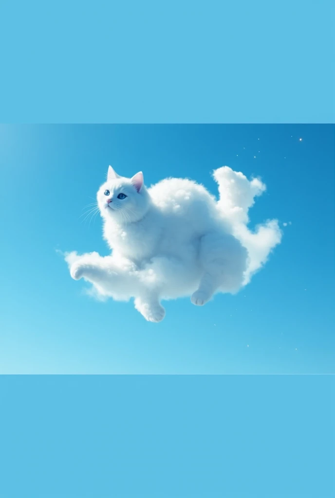 A cat made of clouds