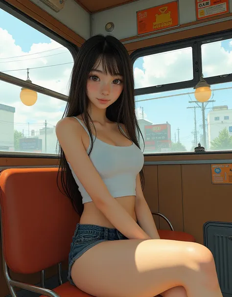 ((masterpiece, highest quality, Highest image quality, High resolution, photorealistic, Raw photo, Extremely detailed CG unified 8k wallpaper)), (jaw-dropping beauty, perfect proportions, beautiful body, slim body beauty:1.4), japanes Beautiful Girl, Tank ...