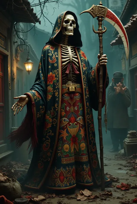 Santa muerte yakuza style art