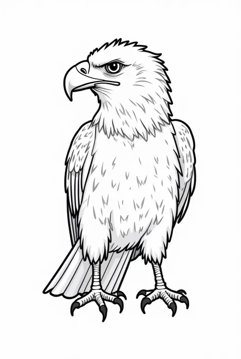 b/w vector ilustration line outline of a eagle, black and white linedrawing, no noise, outline art, isolate on a white background, coloring pages white background, only use outline, clean line art white background, no color no grayscale