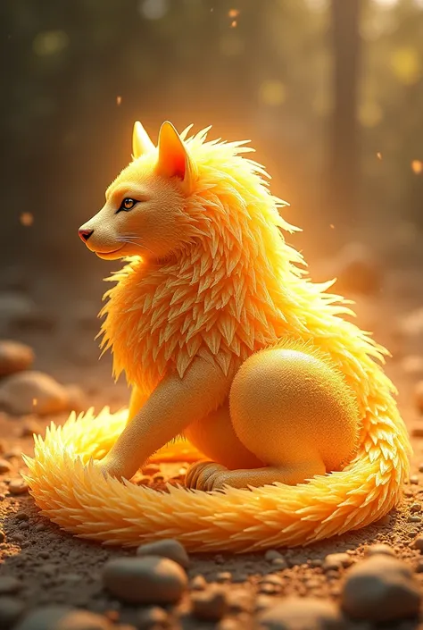 Name- Golden Beast in the laptop wallpaper 