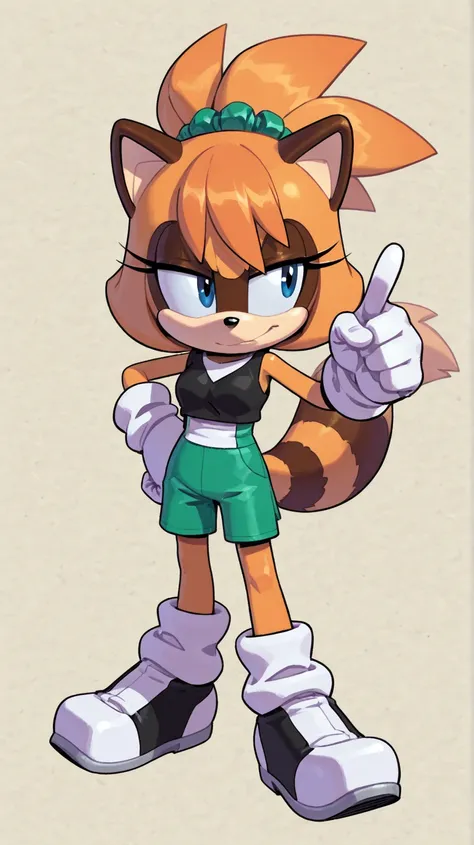 Female furry raccoon 🦝 sakuraplatinum_illustriousxl sonic idw style evan Stanley 