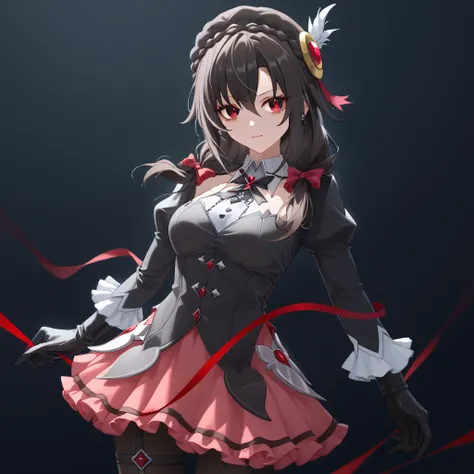 Para diseñar a Yunyun de KonoSuba con la ropa de arlecchino de Genshin Impact,  you can follow these steps :

1.  Base of the design

Identify the characteristics of Yunyun :  She is a young woman with long hair and loose hair ,  red eyes and a shy but cha...