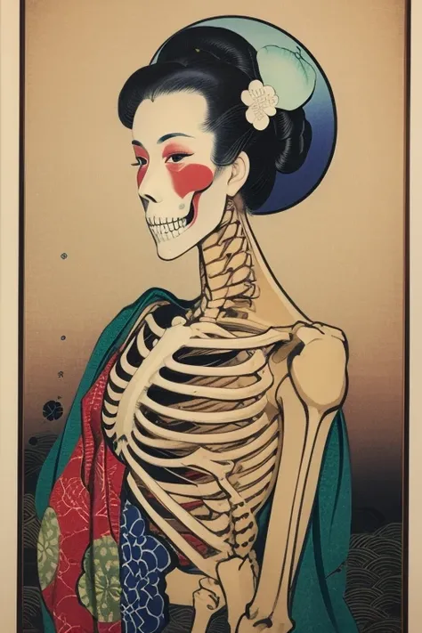  Ukiyo-e 　Skeleton