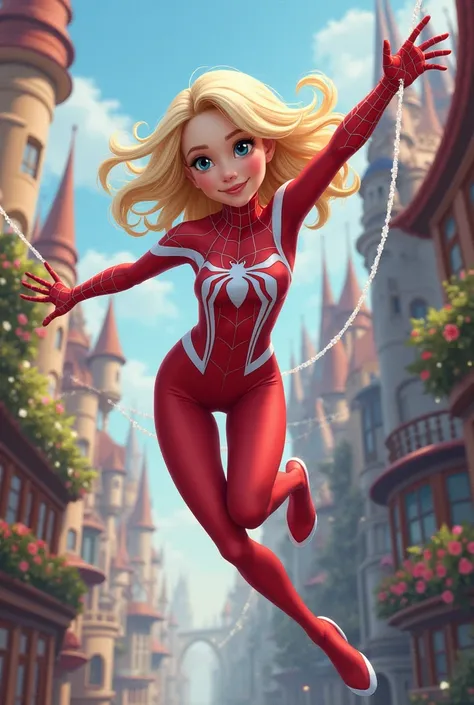 Spider Gwen as if she was  Disney character 