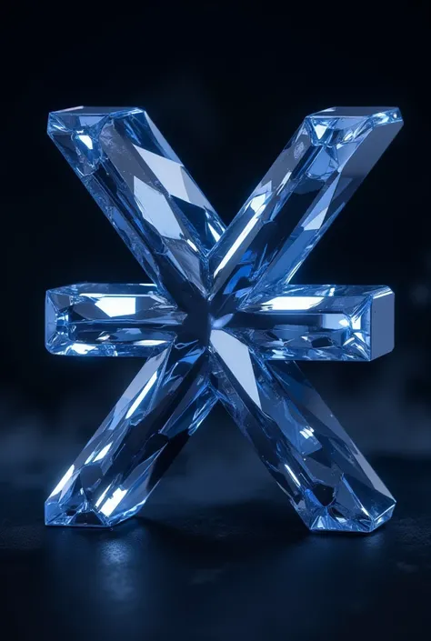 Creat a blue gem that shaped like a minus symbol (-) 