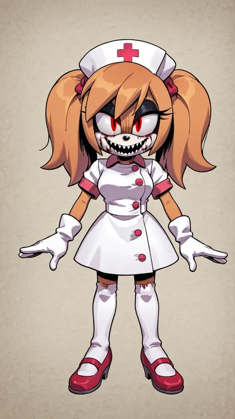 Female furry scary creepy nurse silent hill sakuraplatinum_illustriousxl sonic idw style evan Stanley 