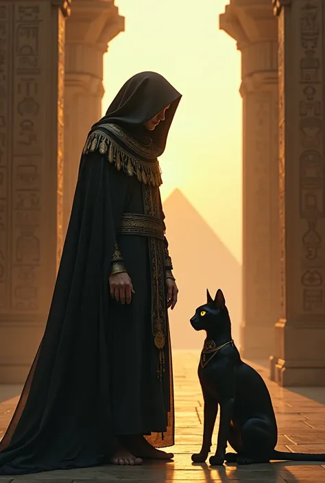 another one where he has an egyptian cat