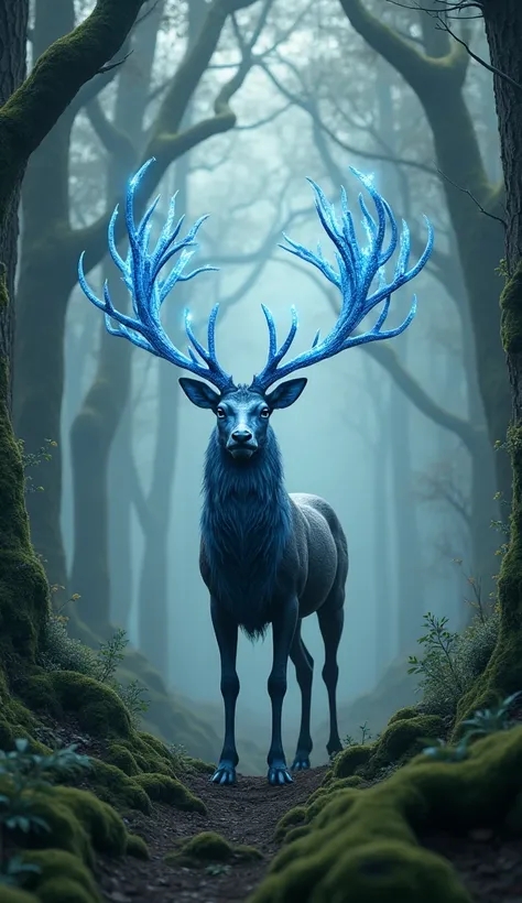 Deer with big blue horns,god々Shii,Sea of Trees,live-action