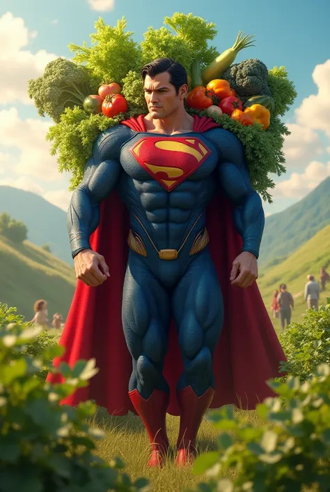 Superman who brought vegetables